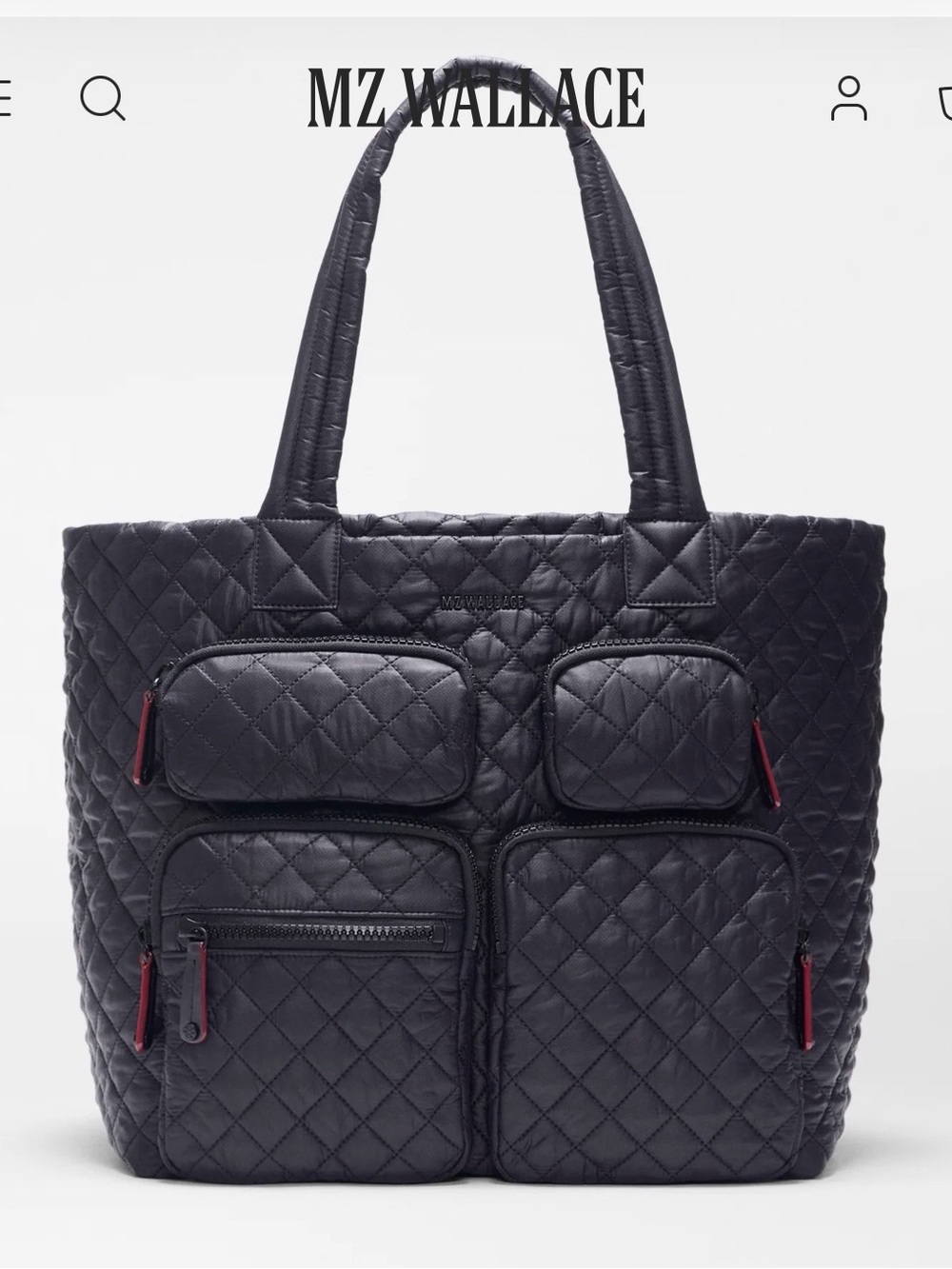 MZ WALLACE Large Metro Travel Tote - Black